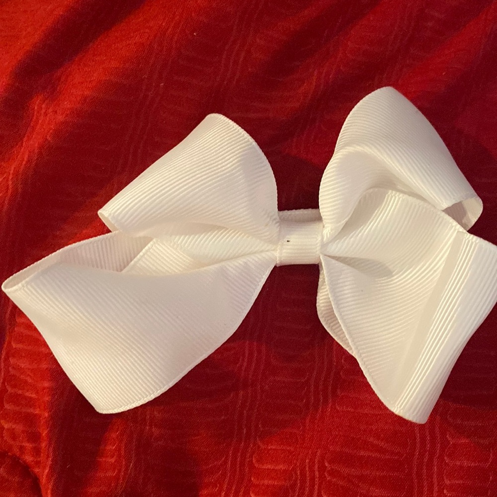 White bow for girls